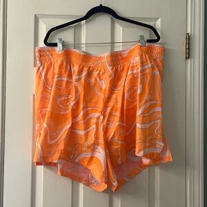 Fabletics | Orange and pink running shorts | Size 2x